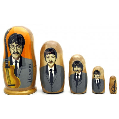 Beatles Band Nesting Doll Set 4" Tall