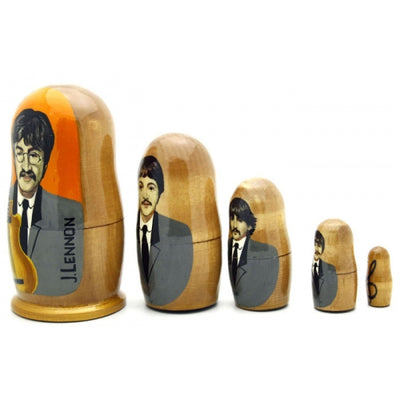 Beatles Band Nesting Doll Set 4" Tall