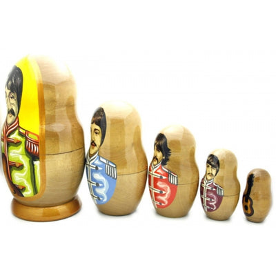 Sergeant Pepper Beatles Nesting Doll 7" Tall