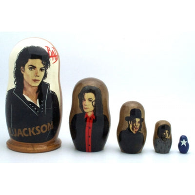 Michael Jackson BAD Matryoshka Set 4" Tall