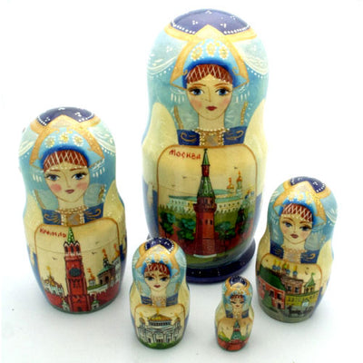 Moscow Kremlin Nesting Doll Set