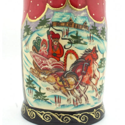 Russian Troyka Winter 5 Piece Nesting Doll Set