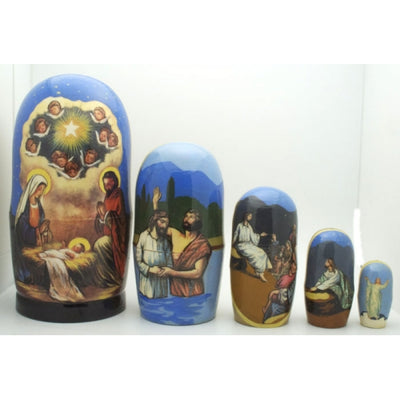 Nativity Jesus Life Nesting Doll Set