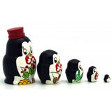 Penguin in Red Hat Miniature Nesting Doll