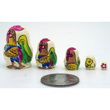 Rooster Miniature Nesting Doll Set