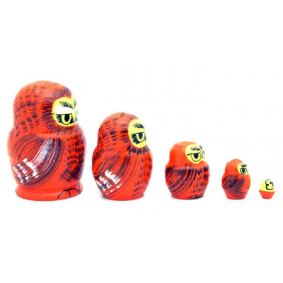 Owl Miniature Nesting Doll Set