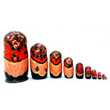 Ivan Tsarevich and Gray Wolf 10 piece Fairy Tale Nesting Doll Set