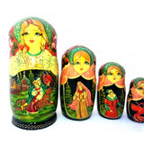 Ivan Tsarevich and Gray Wolf 10 piece Fairy Tale Nesting Doll Set