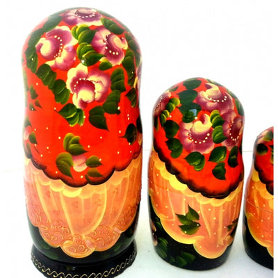 Ivan Tsarevich and Gray Wolf 10 piece Fairy Tale Nesting Doll Set