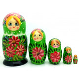 Traditional Green Nesting Doll