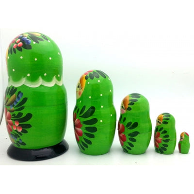 Traditional Green Nesting Doll