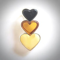 multicolor amber heart