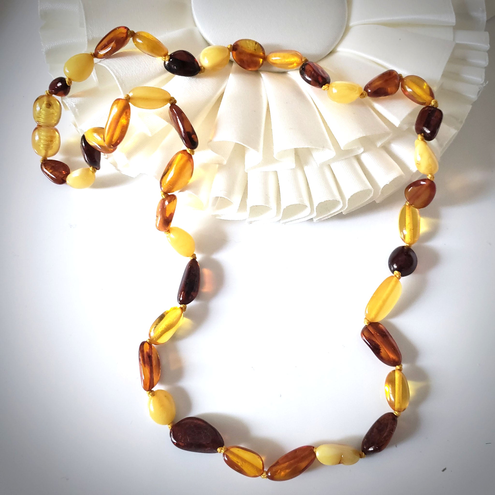 Authentic faceted Amber Necklace