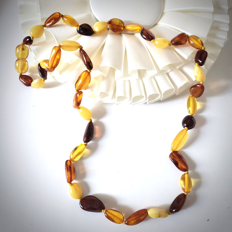 Baltic Amber Baby Teething Necklace - Cognac Beads | Shop Today. Get it  Tomorrow! | takealot.com