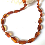 Natural Amber Free Shape Oval Beads Necklace for Men & Women BuyRussianGifts Store