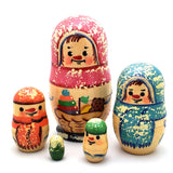 snowman nesting doll set