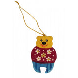 Teddy Bear Wooden Ornament