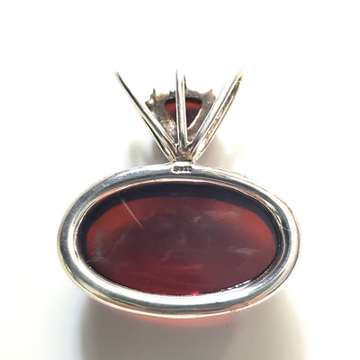 red design amber pendant