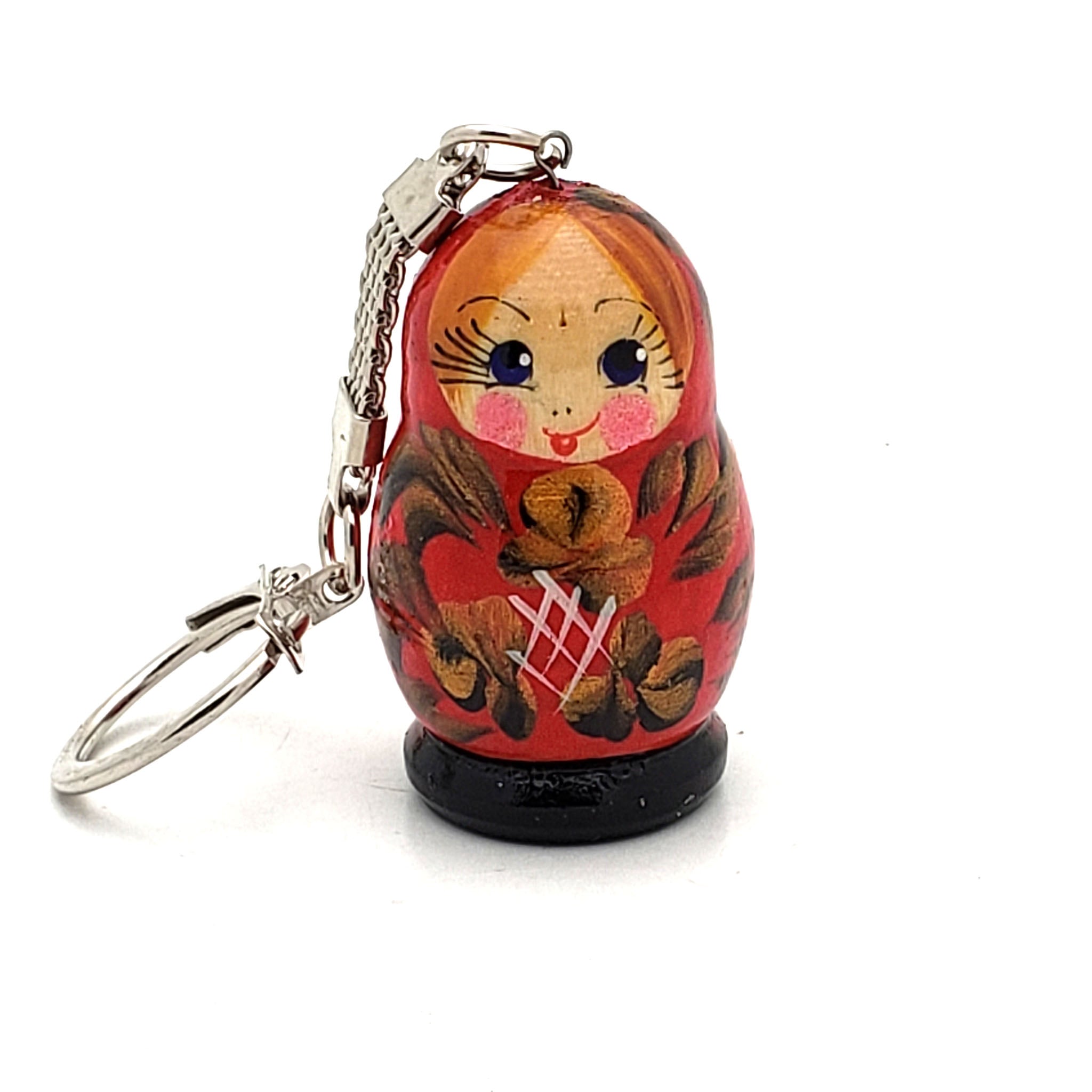 Cute Russian Matryoshka Keychain Russian stacking dolls For Sale.