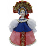 Russian Girl in Pink Dress CHRISTMAS Tree Ornament
