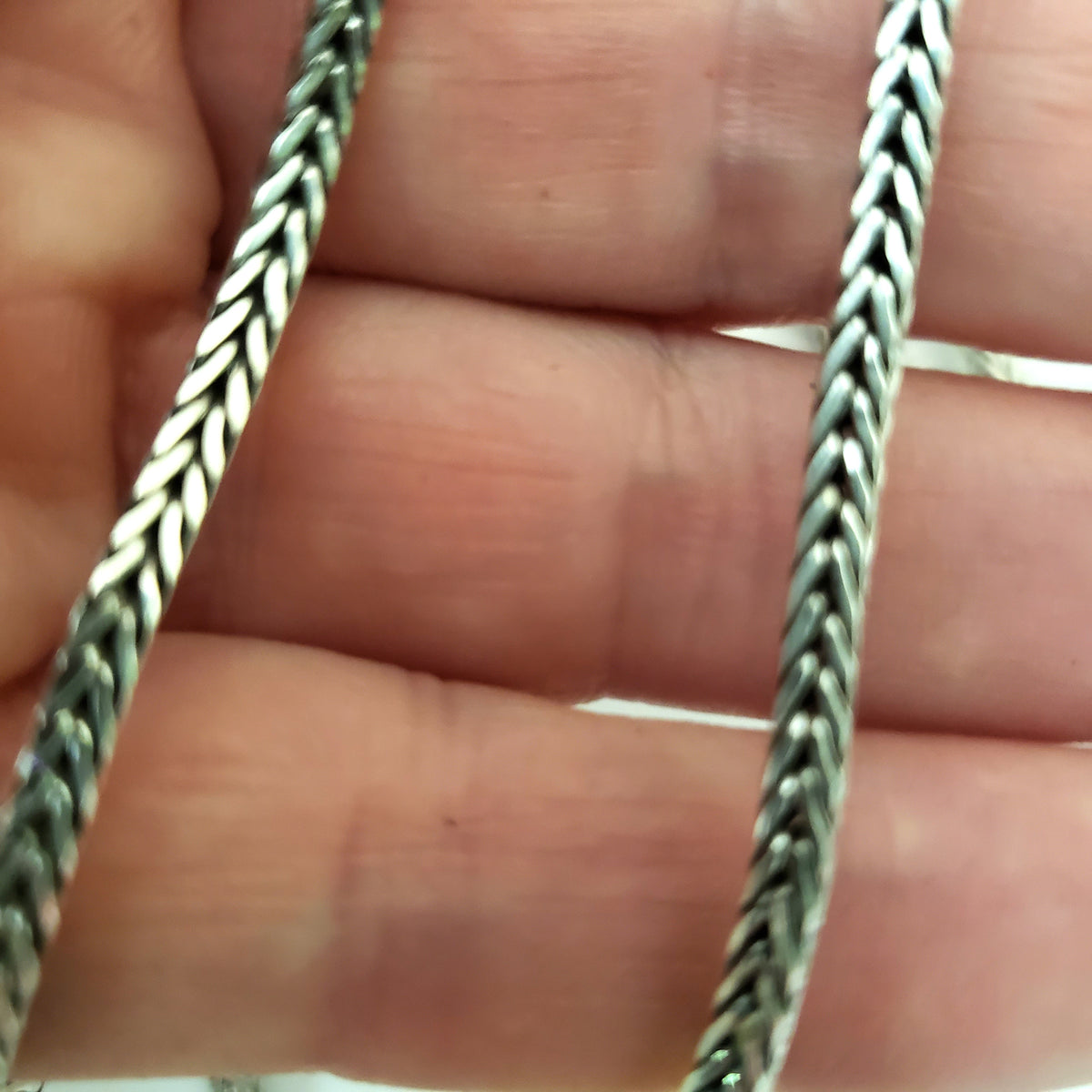 Sterling Silver Bulk / Spooled Round Foxtail Chain in Sterling Silver (1.60  mm - 3.20 mm)