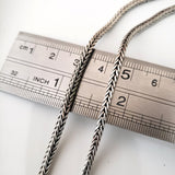 sterling silver foxtail square chain