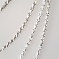 925 sterling silver rope chain