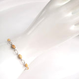 Butterscotch Small Amber Beads Silver Bracelet BuyRussianGifts Store