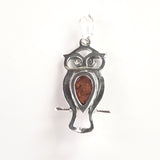 925 silver owl pendant
