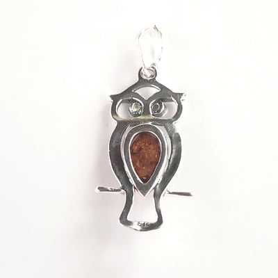 925 silver owl pendant