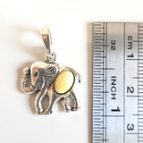 small sterling silver elephant pendant