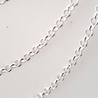round link silver chain