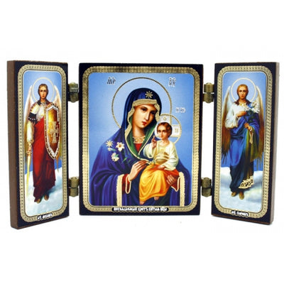 The Mother of God Unfading Flower Triptych